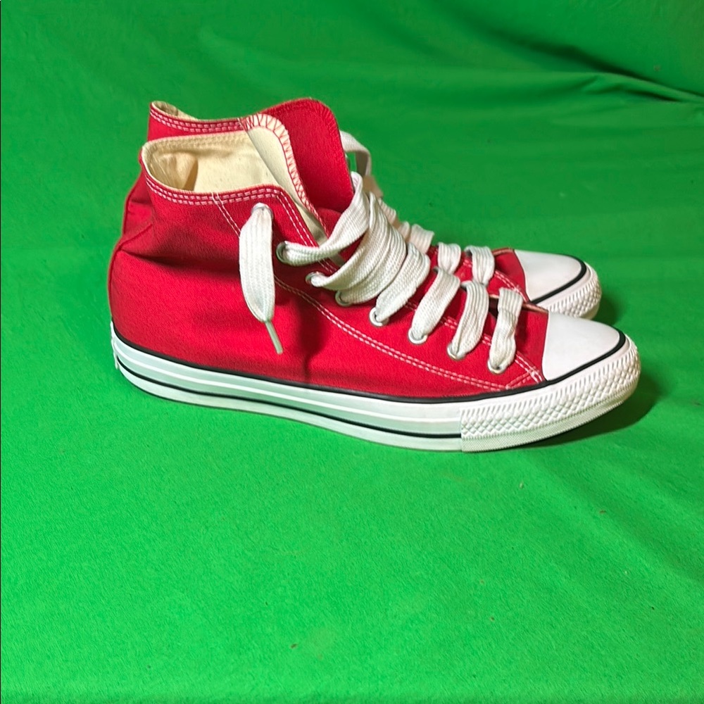 Converse Red and White Athletic High-Tops